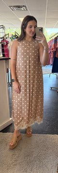 Entro tan polka dot dress
