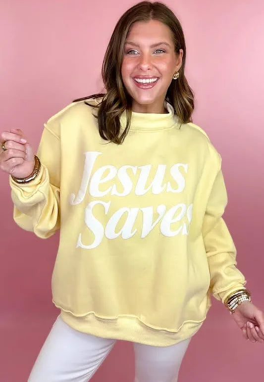 Jesus saves sweat shirt