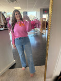 Sparkle bow jeans