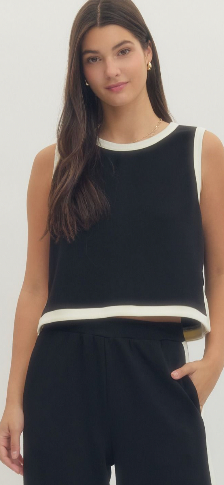 Black skirt set