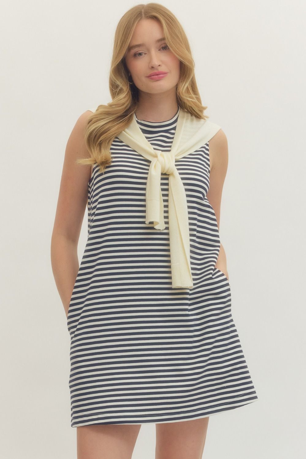 Entro Country Club Navy Dress