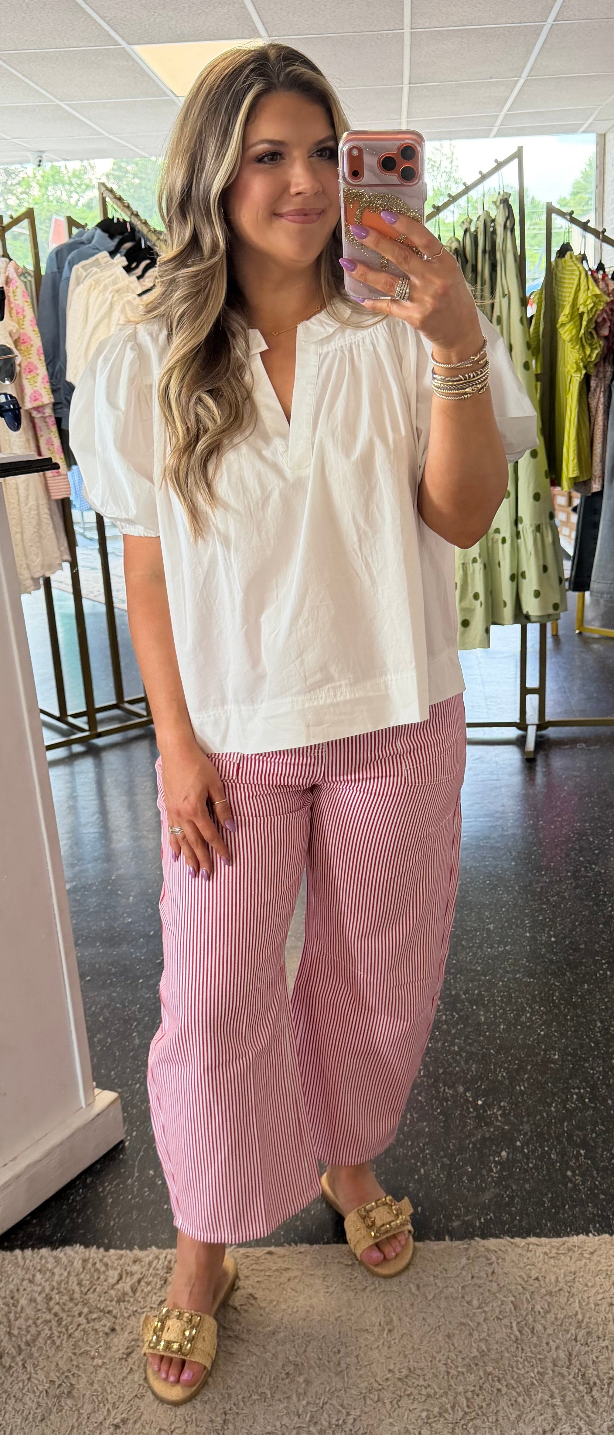 Jodifl Red Stripe pants