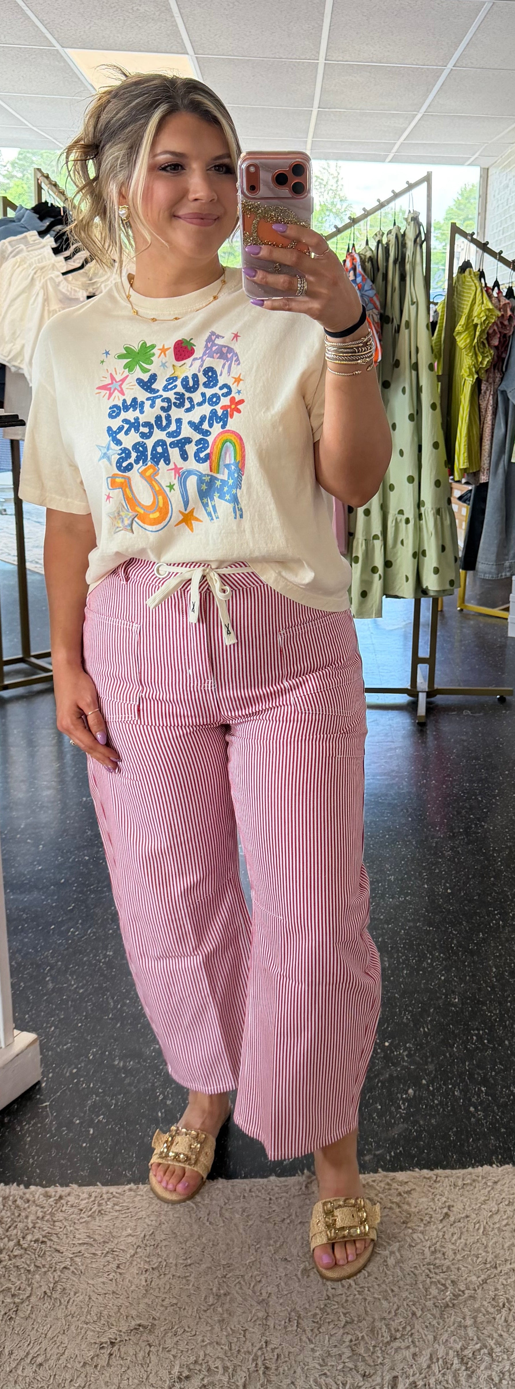 Jodifl Red Stripe pants