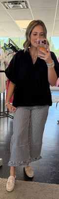 Jodifl Black and White Ruffle