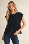 Black Jodifl lace top