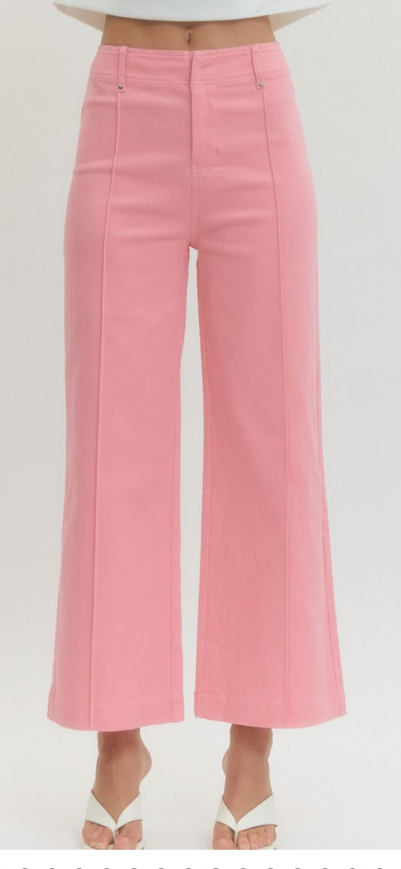 Seemed pink jeans