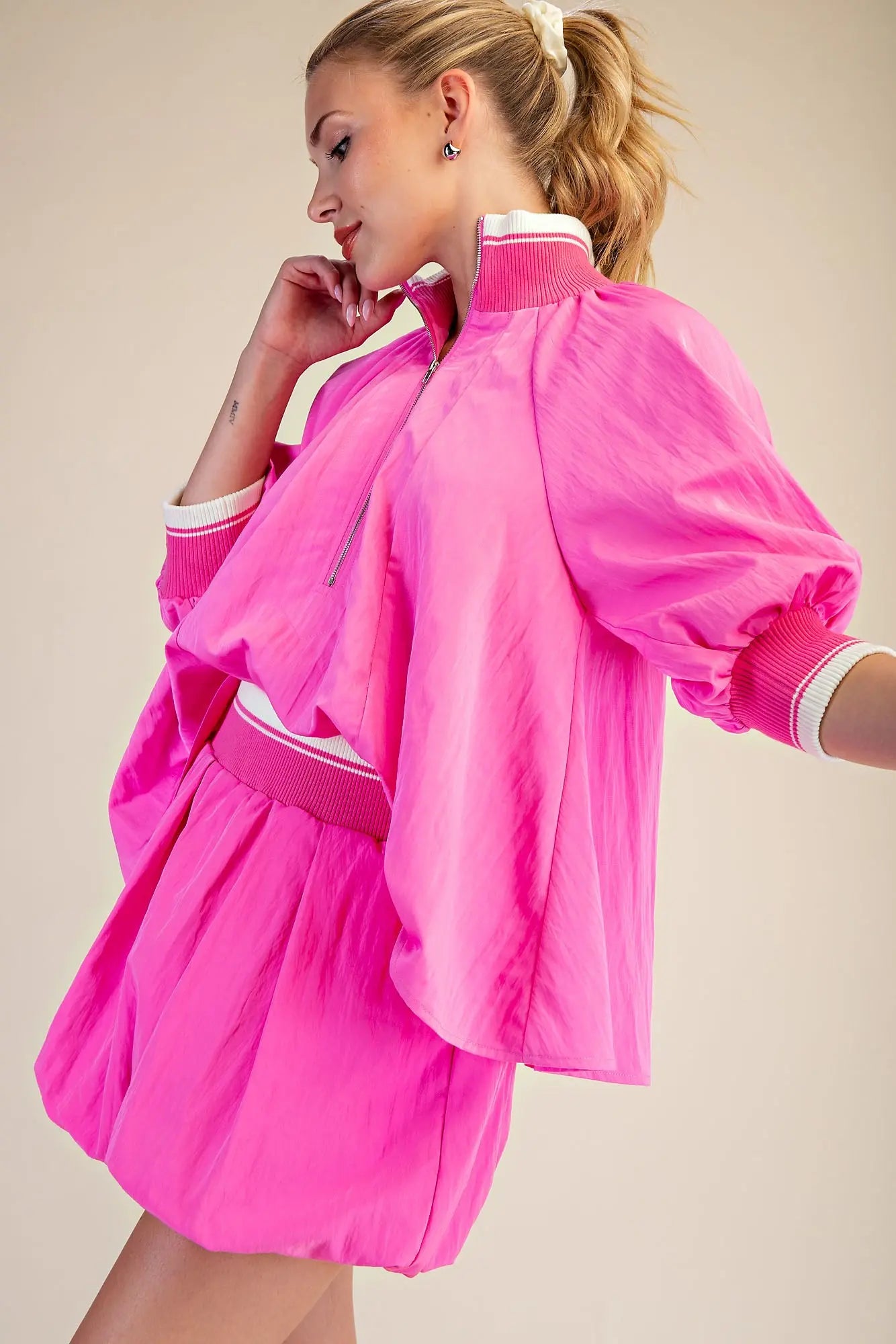 Pink GLAM top