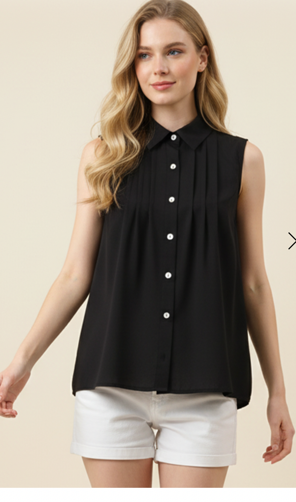 Black button up top