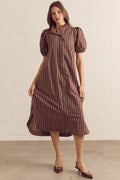 Entro Chocolate stripe dress ￼