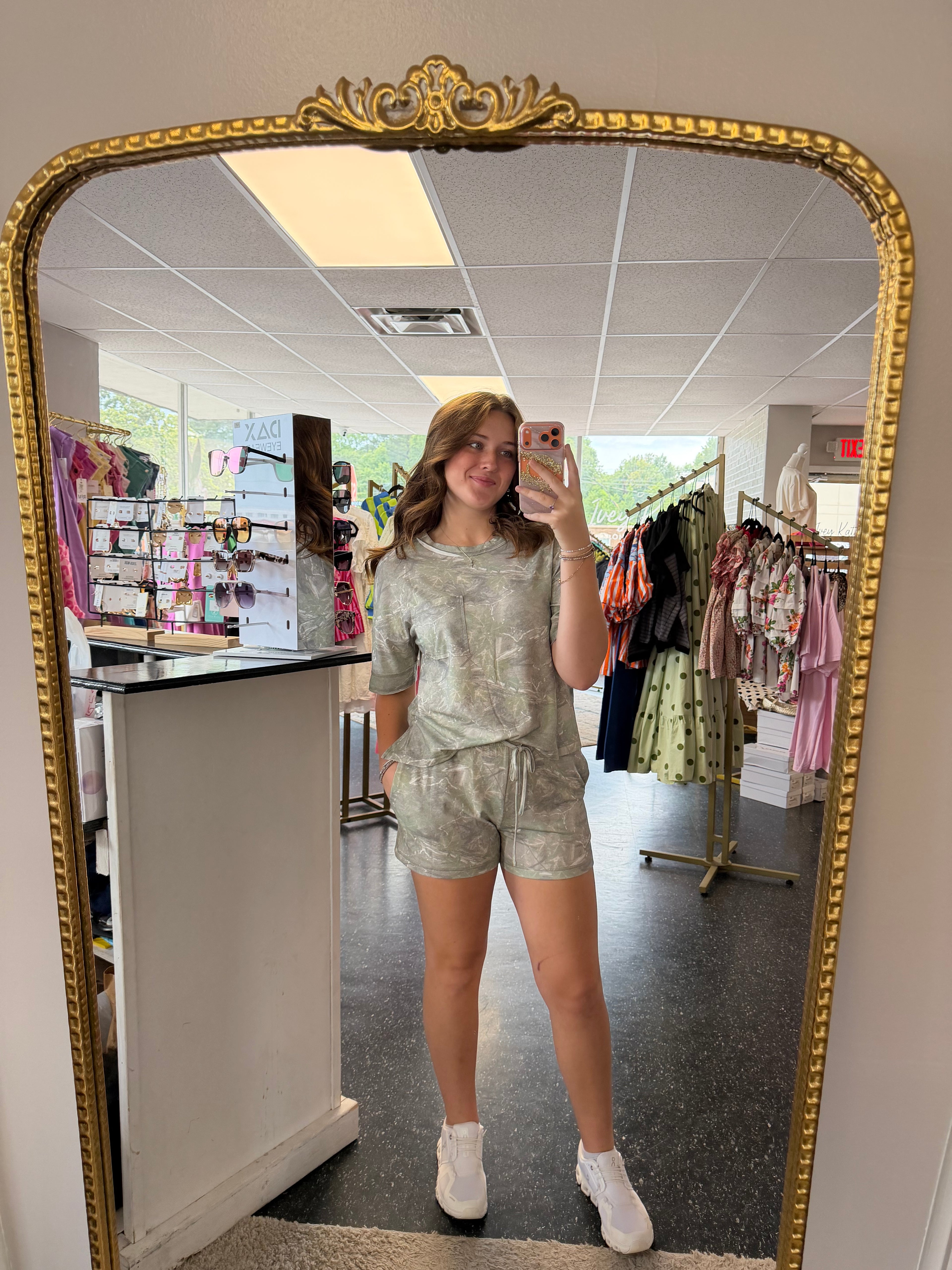 Camo shorts set