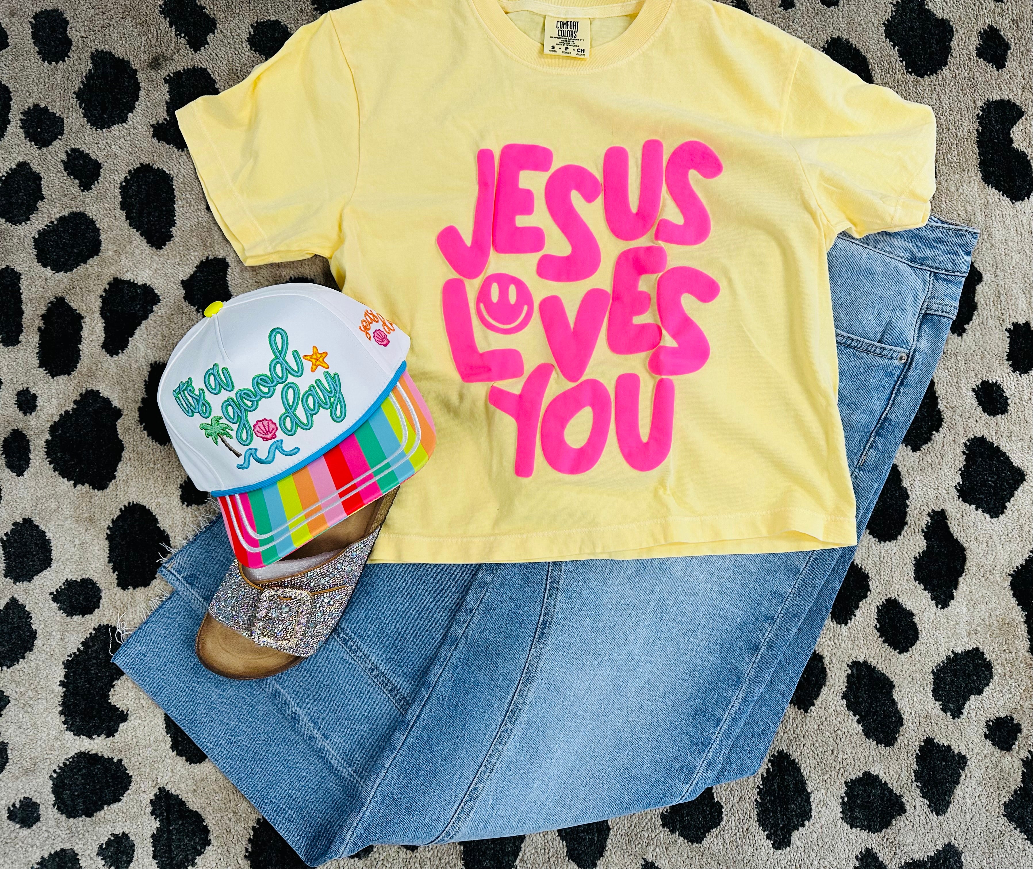 Yellow Jesus Loves you