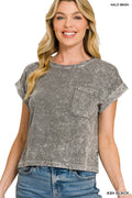 Zenana Ash black tee