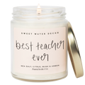 Best Teacher Ever 9 oz Soy Candle - Home Decor & Gifts