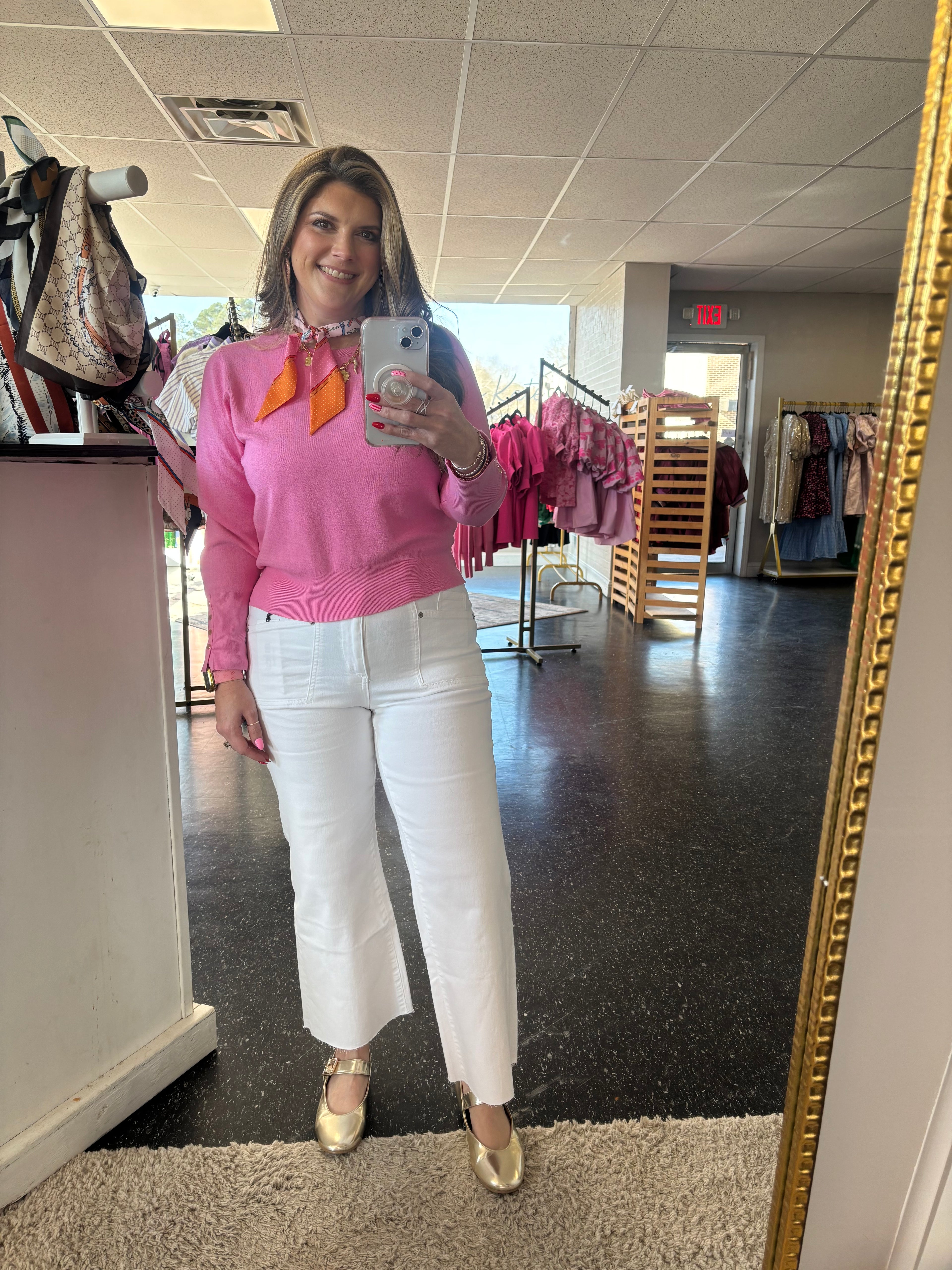 Mica High rise white jeans