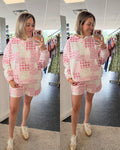 Quilted hoodie set