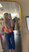 Blue glam pants