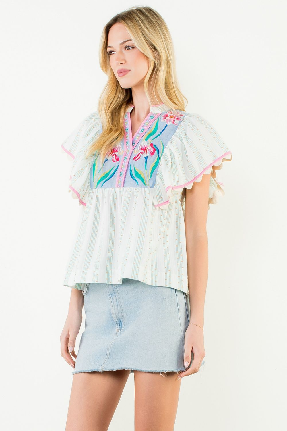 THML pink and white floral