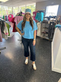 Zenana Blue Pocket tee