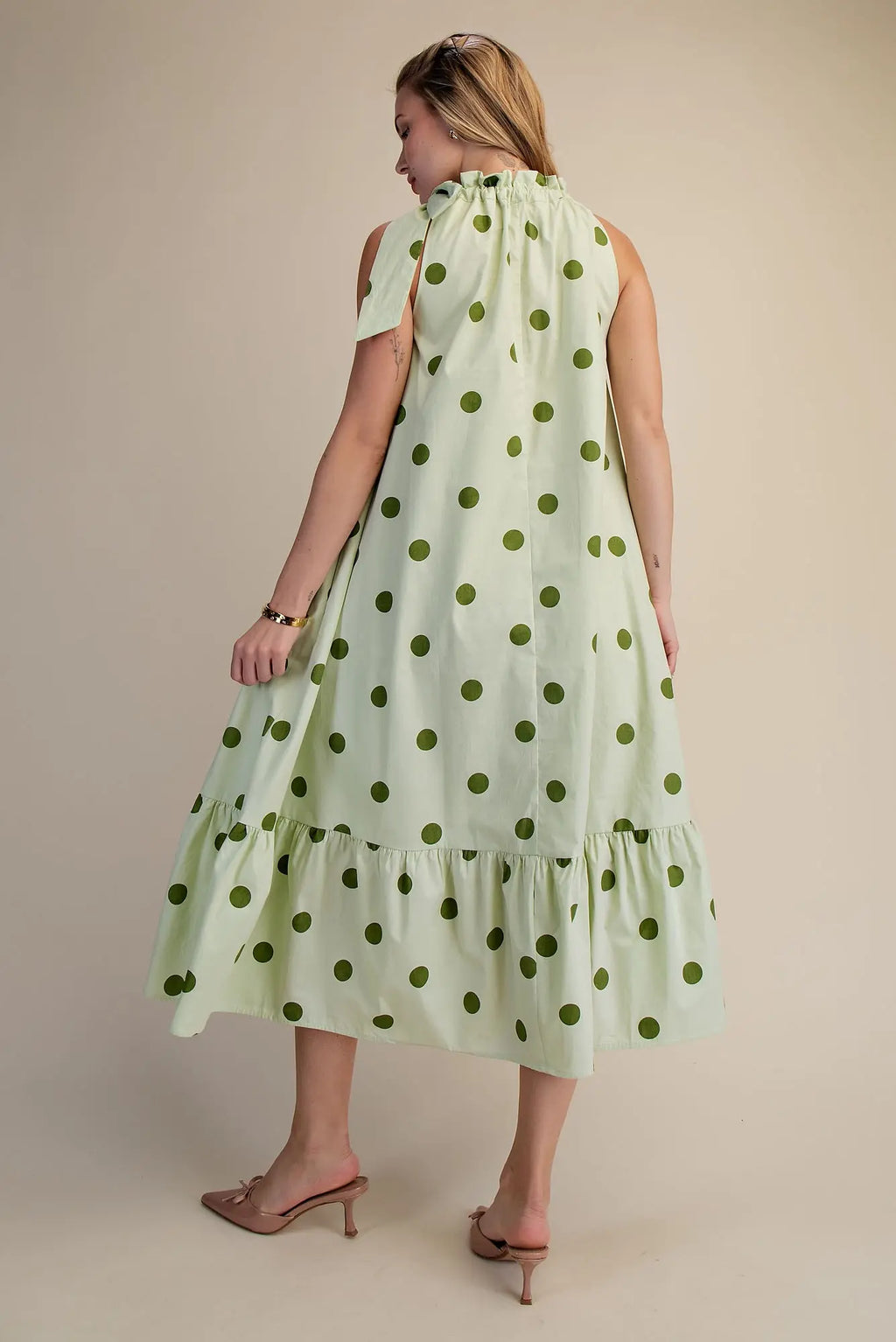 Glam Green Polka Dot
