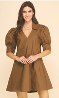 Pinch brown dress