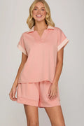 Light Pink set with collar