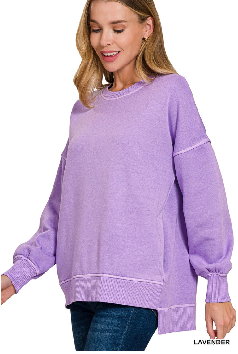 Purple zenana sweatshirt