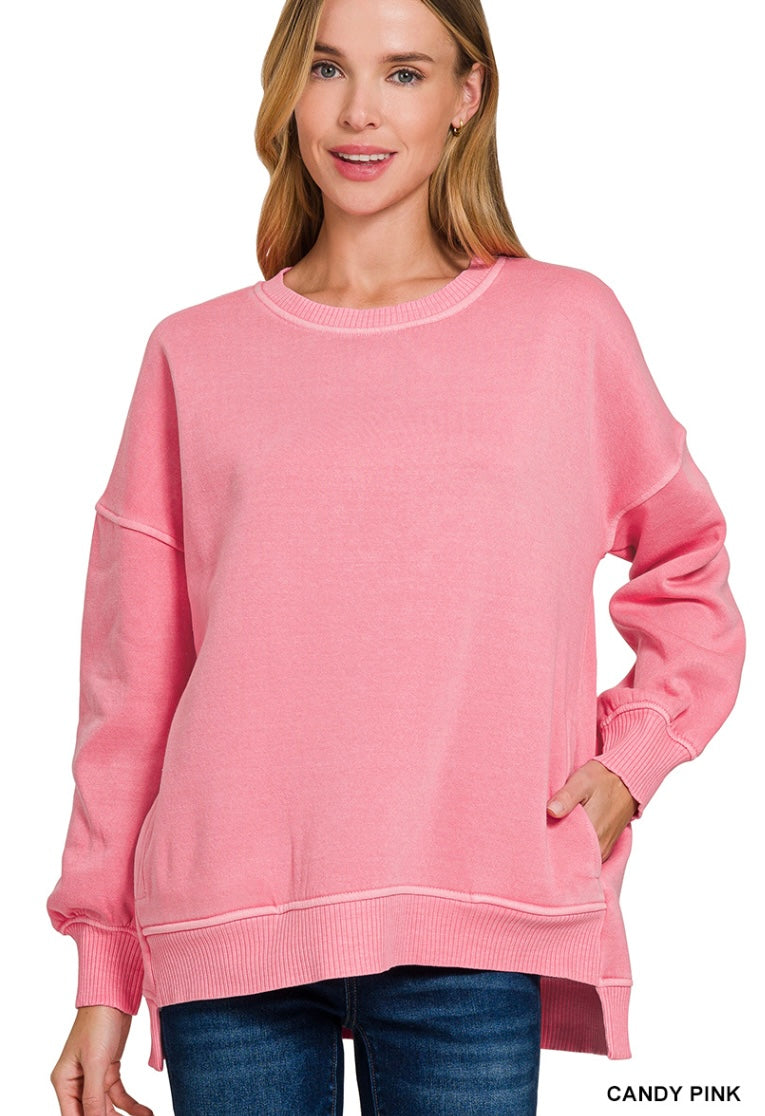 Pink zenana sweat shirt