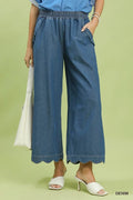 Umgee scalloped hem jeans