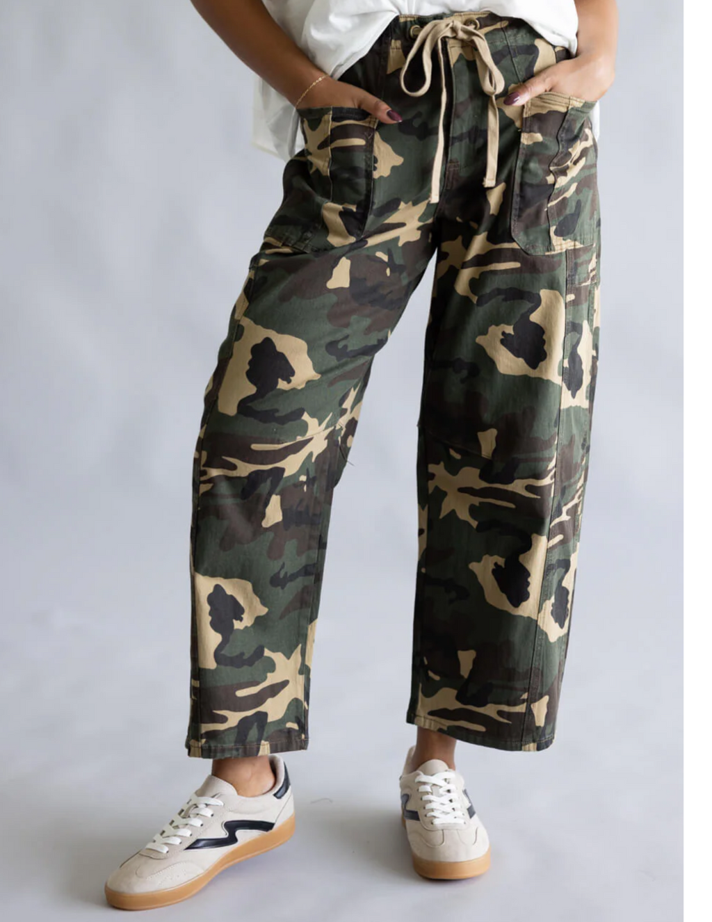 Camo Barrel Jean
