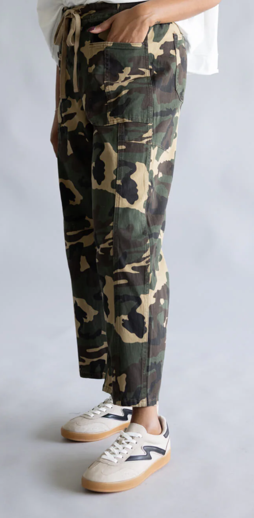 Camo Barrel Jean