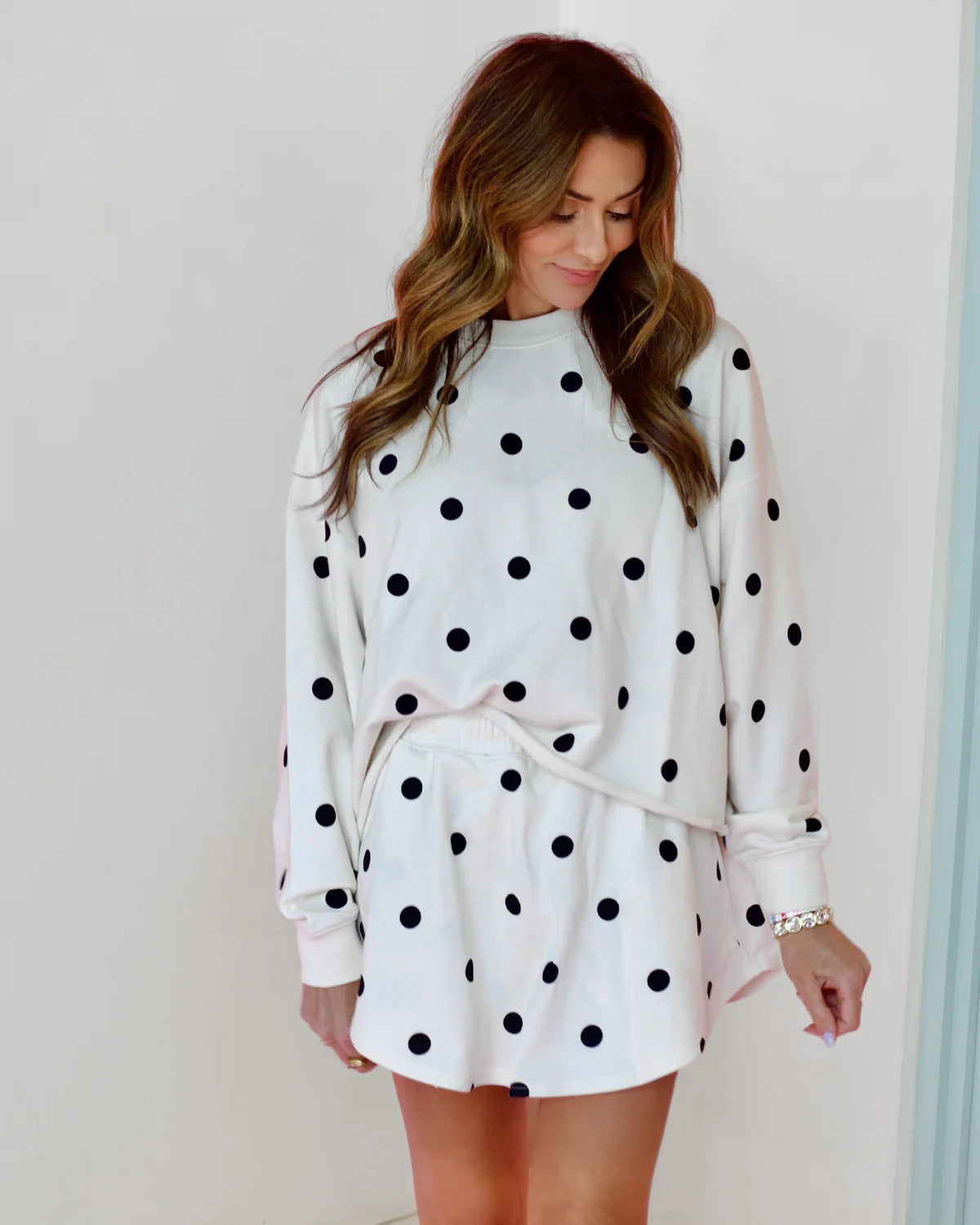 Poppy & Pine polka dot set